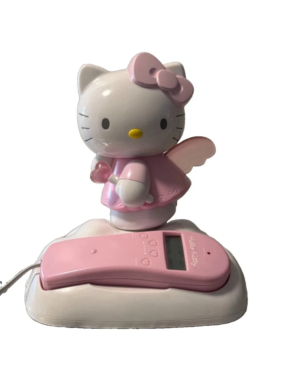 Hello Kitty Pink Vintage-Style Landline Phone with Figurine